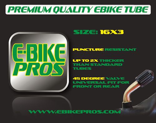 E-Bike Pros 16 x 3 Tube